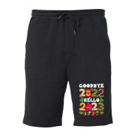 Goodbye 2022 Hello 2023 Happy New Year Christmas Funny Fleece Short | Artistshot