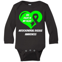 Mitochondrial Disease-pos8w Long Sleeve Baby Bodysuit | Artistshot