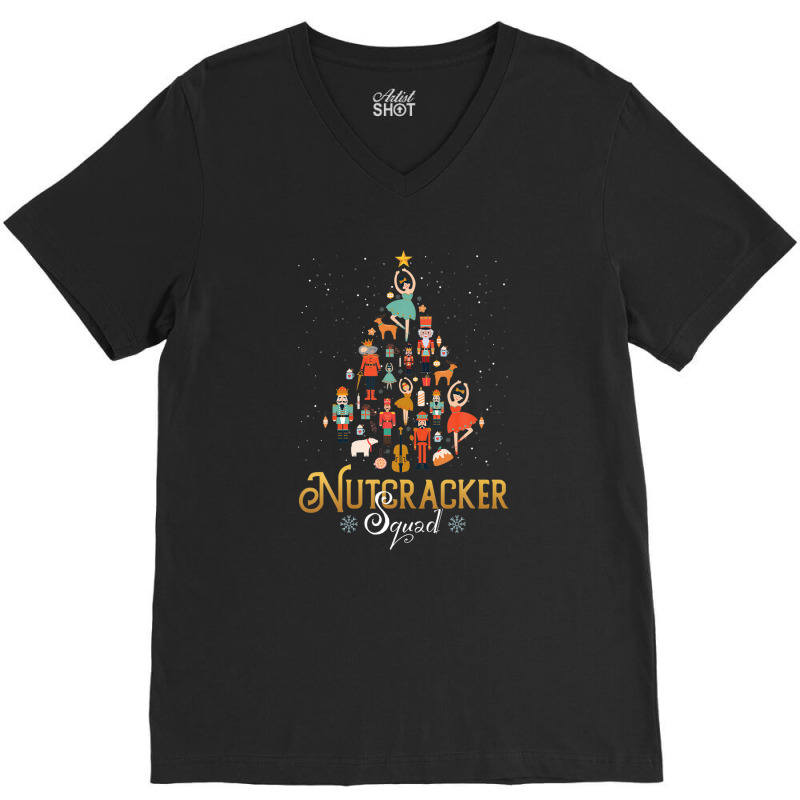 Nutcracker Squad Ballet Dance Family Christmas Pajama 2023 V-neck Tee | Artistshot