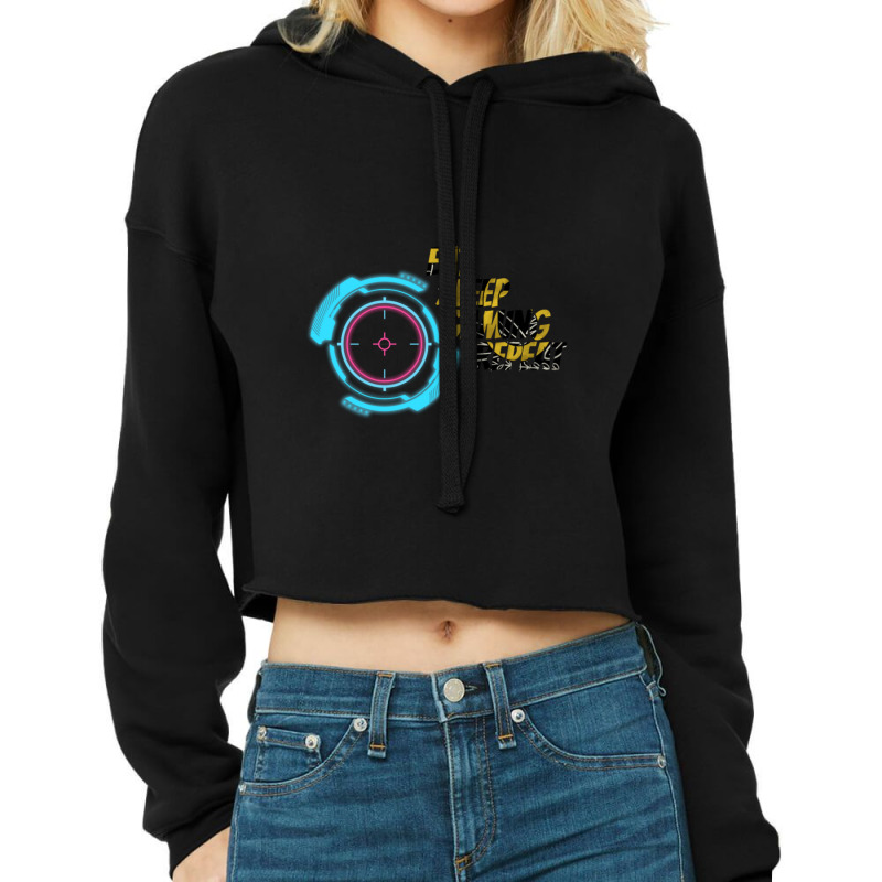 Game Zone Cropped Hoodie by EvanWayneCofer | Artistshot