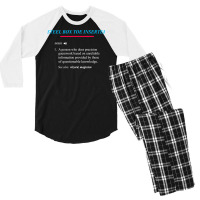 Steel Box Toe Definition T Shirt Men's 3/4 Sleeve Pajama Set | Artistshot