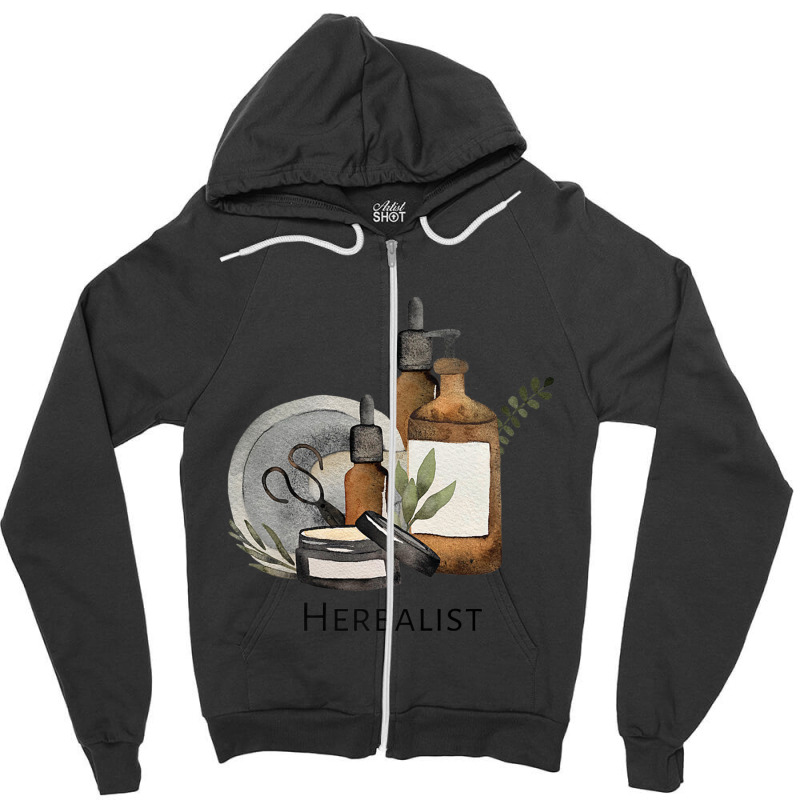 Herbalist Premium Zipper Hoodie by ColleenDChamplin | Artistshot