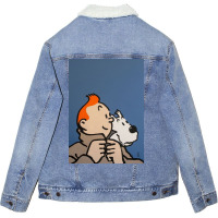 Tin Tin Unisex Sherpa-lined Denim Jacket | Artistshot