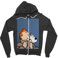 Tin Tin Zipper Hoodie | Artistshot