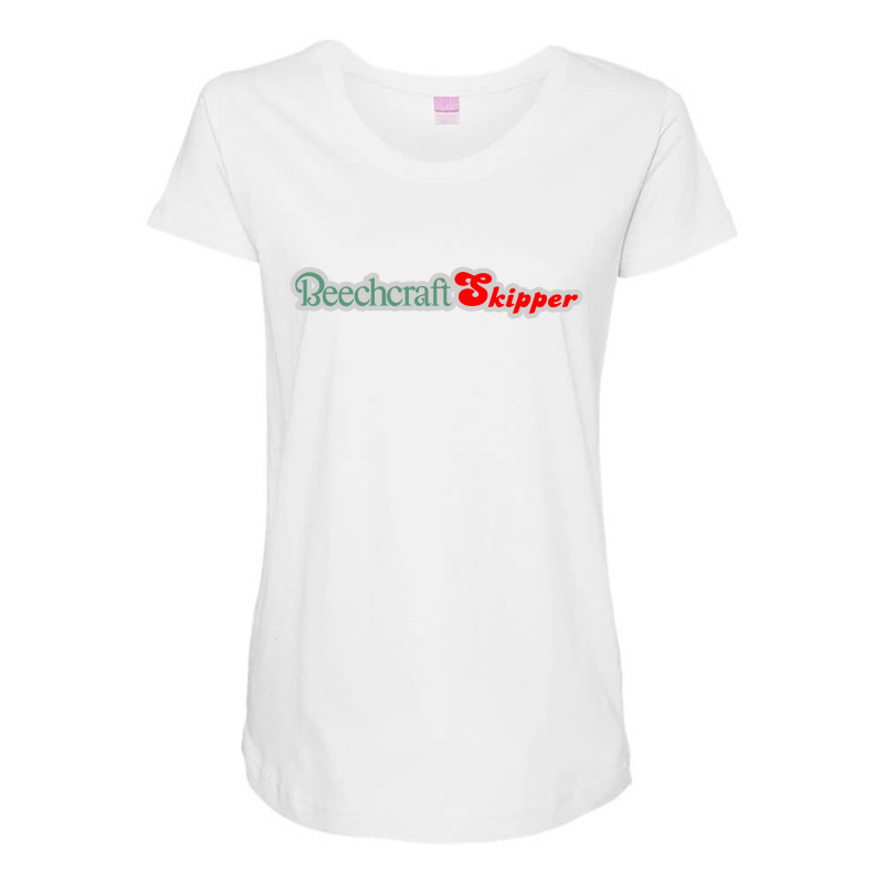 Beechcraft Aircraft Aviation Maternity Scoop Neck T-shirt by olgapradanaputra2 | Artistshot