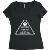 Passport Stamp Amsterdam 4 Women's Triblend Scoop T-shirt | Artistshot