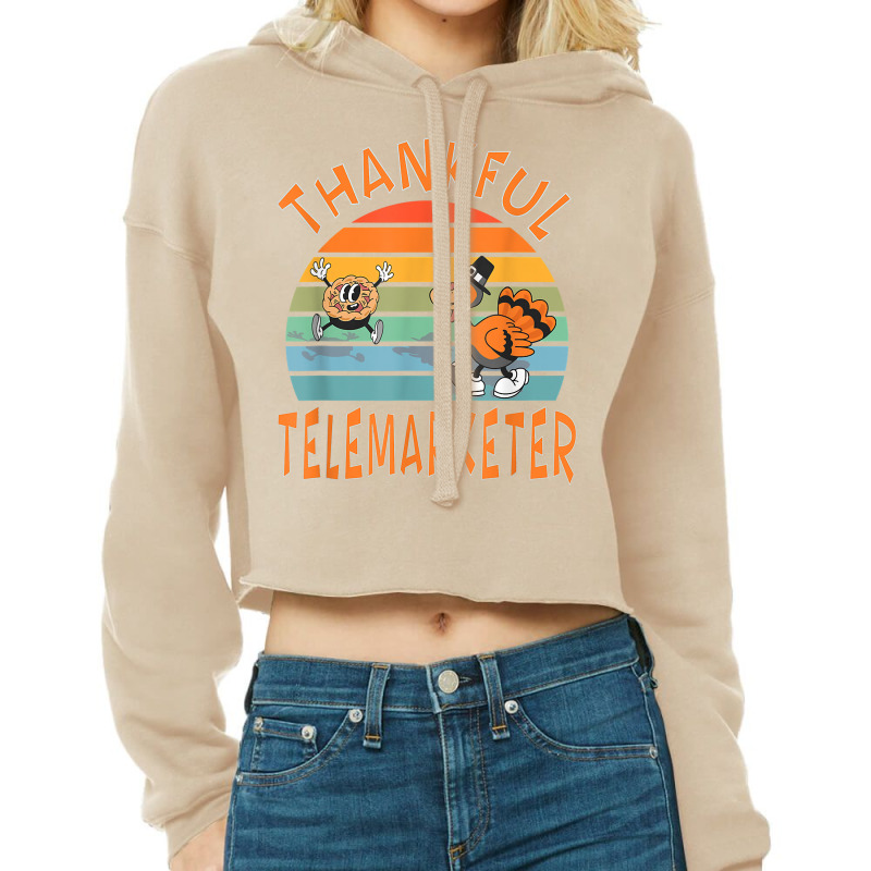 Telemarketer Job Funny Thanksgiving T Shirt Cropped Hoodie by j83tytler | Artistshot