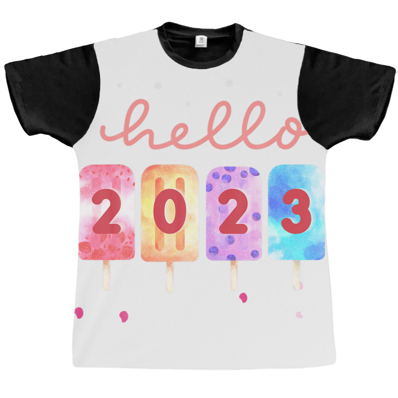 Goodbye 2022 Hello 2023 Happy New Year Funny Popsicle Xmas Graphic T-shirt | Artistshot