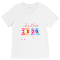 Goodbye 2022 Hello 2023 Happy New Year Funny Popsicle Xmas V-neck Tee | Artistshot