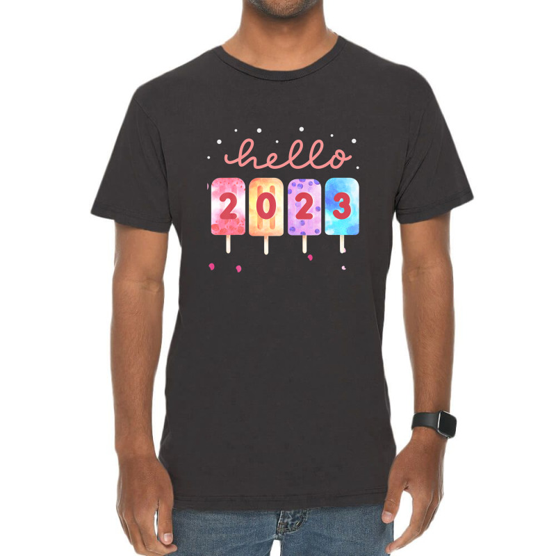 Goodbye 2022 Hello 2023 Happy New Year Funny Popsicle Xmas Vintage T-shirt | Artistshot