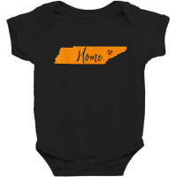 Home Tennessee State Orange Vol Vintage Flag Football Shirt Baby Bodysuit | Artistshot