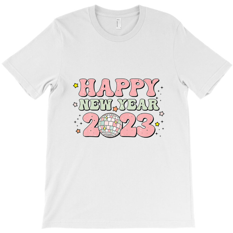 Happy New Year 2023 Groovy Disco Family Christmas Pajamas T-shirt | Artistshot