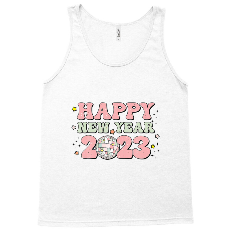 Happy New Year 2023 Groovy Disco Family Christmas Pajamas Tank Top | Artistshot