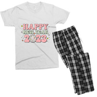 Happy New Year 2023 Groovy Disco Family Christmas Pajamas Men's T-shirt Pajama Set | Artistshot