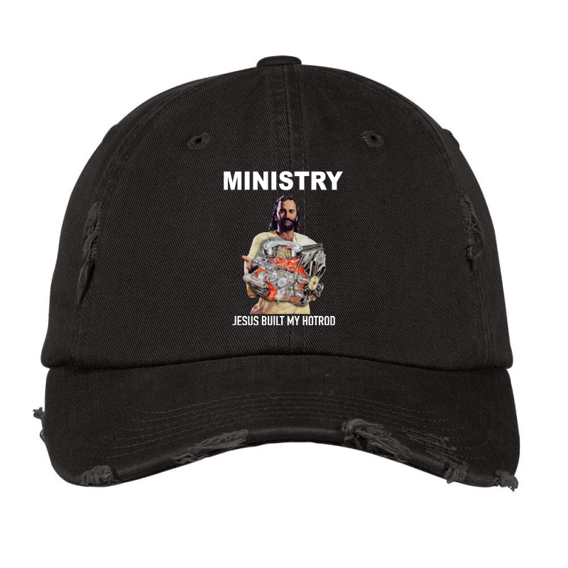 Jesus Built My Hotrod Vintage Cap by JohnDavidMay | Artistshot