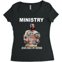 Jesus Built My Hotrod Women's Triblend Scoop T-shirt | Artistshot