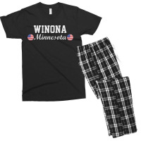 Winona Minnesota Men's T-shirt Pajama Set | Artistshot