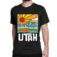 Utah Artistic Nature & Mountains Vintage Graphic Classic T-shirt | Artistshot