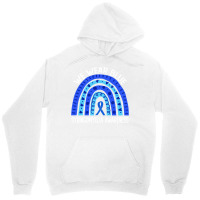 We Wear Blue For Syringomyelia Awareness Blue Rainbow Pullover Hoodie Unisex Hoodie | Artistshot