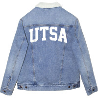 Utsa Athletic Arch College University Alumni Unisex Sherpa-lined Denim Jacket | Artistshot