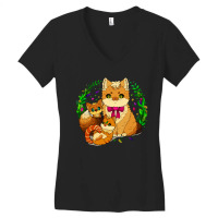 Kitty Women's V-neck T-shirt | Artistshot