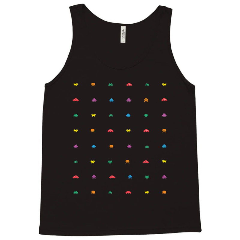 Gamer Aliens Retro 8-bit Tank Top by Beers Pulido | Artistshot