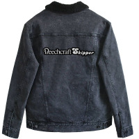 Beechcraft Aircraft Aviation Unisex Sherpa-lined Denim Jacket | Artistshot