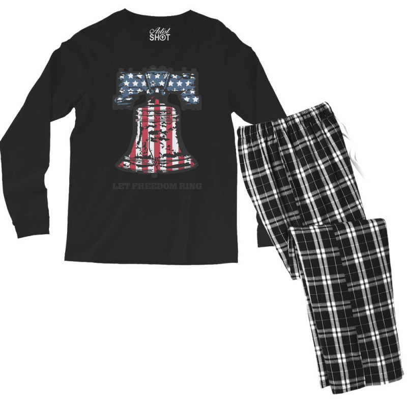 Let Freedom Ring Liberty Bell Men's Long Sleeve Pajama Set | Artistshot