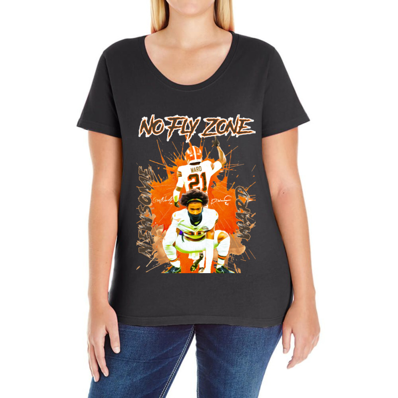 No Fly Zone Ladies Curvy T-Shirt by SheilaAntoinette | Artistshot