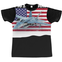 Patriotic American Naval Fa 18 Superhornet Tee In Action Graphic T-shirt | Artistshot