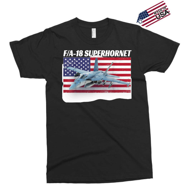 Patriotic American Naval Fa 18 Superhornet Tee In Action Exclusive T-shirt by MICHAELSCOTTREXEL | Artistshot