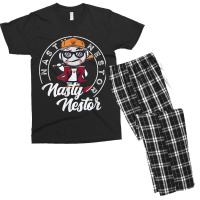 Vintage Baseball, Catcher Pitcher Batter Boys, Nasty Nestor Men's T-shirt Pajama Set | Artistshot