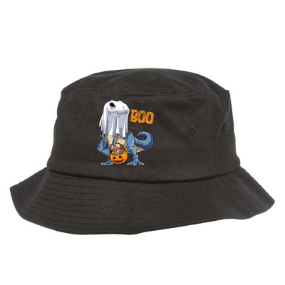 Ghost Dinosaur Bucket Hat Designed By Bariteau Hannah