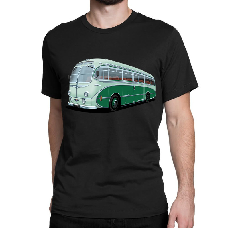 1952 Aec Regal Coach In Light And Dark Green Classic T-shirt by TresaHollen | Artistshot