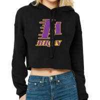 La Bron Laker Vintage Badge Cropped Hoodie | Artistshot