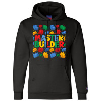 Vintage Master Builder Shirt Funny Brick Builder Blocks Gift Champion Hoodie | Artistshot