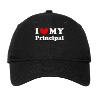 I Love My Principal, I Heart My Principal Adjustable Cap | Artistshot