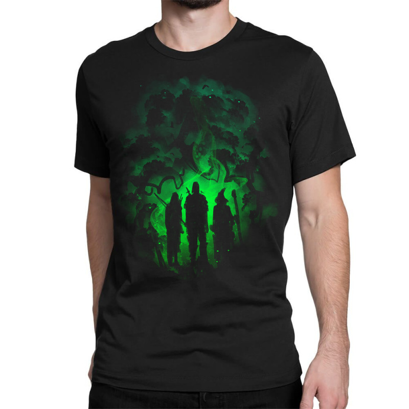 Gamer Fantasy Concept - Warrior, Archer And Wizard Classic T-shirt | Artistshot