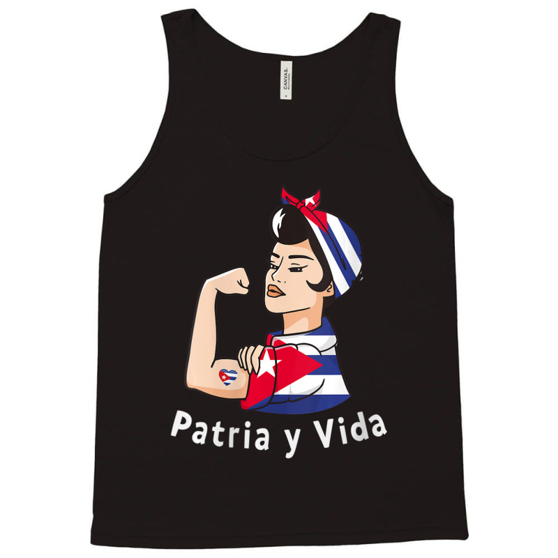 Womens Patriayvida Cuba Flag Bandana Tank Top by fenderbendable | Artistshot