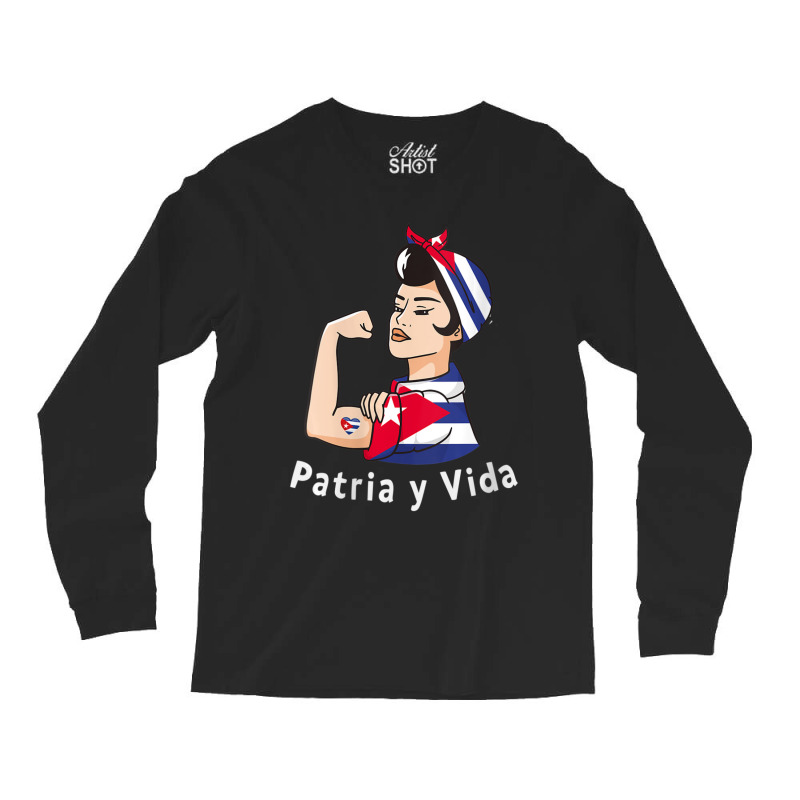 Womens Patriayvida Cuba Flag Bandana Long Sleeve Shirts by fenderbendable | Artistshot