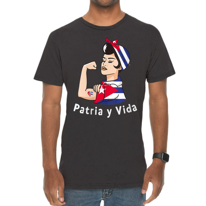 Womens Patriayvida Cuba Flag Bandana Vintage T-Shirt by fenderbendable | Artistshot