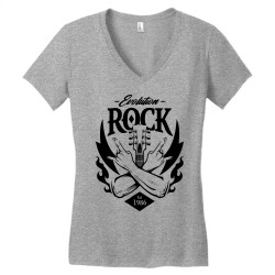 hard rock heavy metal quitar Women's V-Neck T-Shirt | Artistshot