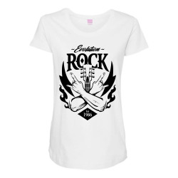 hard rock heavy metal quitar Maternity Scoop Neck T-shirt | Artistshot