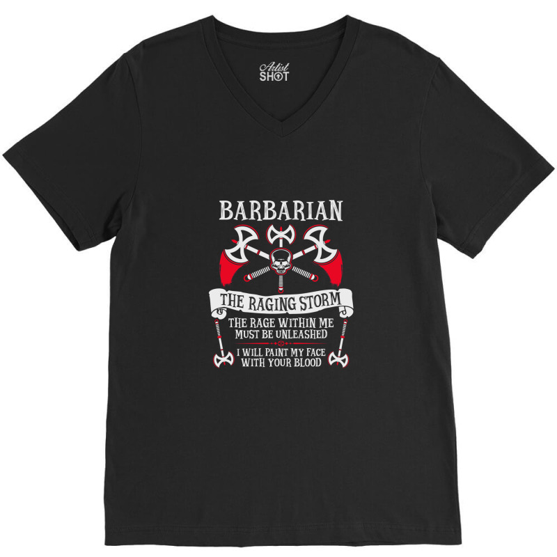 Barbarian V-neck Tee | Artistshot