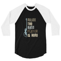 Bass Player Bass Guitar 3/4 Sleeve Shirt | Artistshot