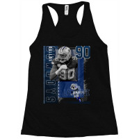 Demarcus Lawrence Football Paper Poster Cowboys 2 Racerback Tank | Artistshot