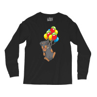 Gift Idea T  Shirt Jagdterrier Dog With Ballons T  Shirt Long Sleeve Shirts | Artistshot