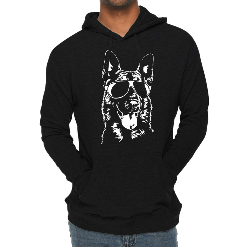 Belgian Malinois Mom T  Shirt Belgian Malinois Sunglasses Cool Dog T Lightweight Hoodie by amyaspencer364 | Artistshot