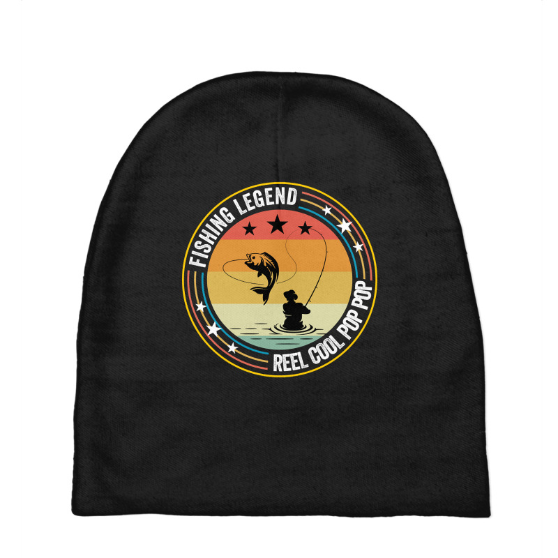 Fishing - Fishing Legend Reel Cool Pop Pop. Baby Beanies | Artistshot