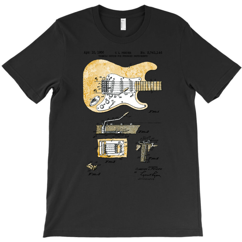 Electric Guitar - Us Patent Application T-shirt | Artistshot